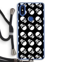 Musketon Skulls: Xiaomi Mi Mix 3 Transparant Hoesje met koord