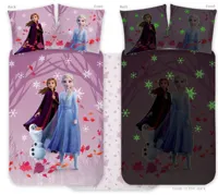 Frozen Peuterdekbedovertrek Glow in the Dark - 100 x 135 cm - Katoen