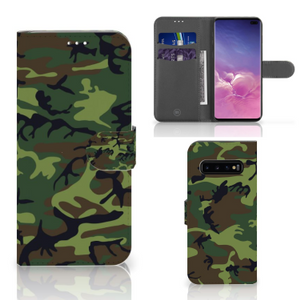 Samsung Galaxy S10 Plus Telefoon Hoesje Army Dark