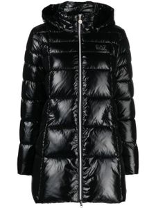 Ea7 Emporio Armani doudoune Caban à capuche - Noir