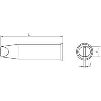 Weller XHT E Soldeerpunt Beitelvorm Grootte soldeerpunt 7.6 mm Lengte soldeerpunt: 48 mm Inhoud: 1 stuk(s) - thumbnail