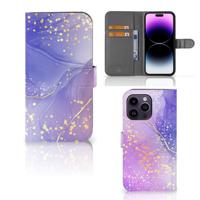 Hoesje voor iPhone 15 Pro Max Watercolor Paars Hoesje voor iPhone 15 Pro Max Watercolor Paars