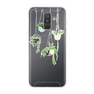 Hang In There: Samsung Galaxy A6 Plus (2018) Transparant Hoesje
