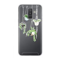 Hang In There: Samsung Galaxy A6 Plus (2018) Transparant Hoesje