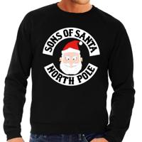 Foute kersttrui - sweater - zwart - Sons of Santa - heren - motorrijders - Bikers - kerstkleding