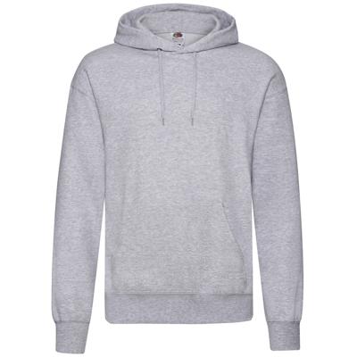 Fruit of the Loom Sweater - met capuchon - grijs - volwassenen - Hoodie