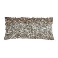 Kussen Mezoki Boucle bruin 60x30cm