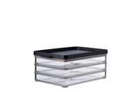 Mepal omnia vleeswarendoos 3-laags zwart