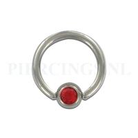 BCR 1.6 mm kristal rood