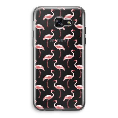 Flamingoprint groen: Samsung Galaxy A5 (2017) Transparant Hoesje