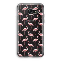Flamingoprint groen: Samsung Galaxy A5 (2017) Transparant Hoesje