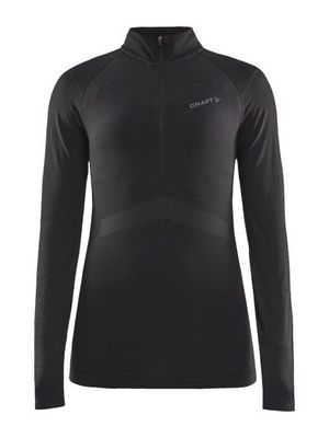 Craft Active Intensity zip lange mouw ondershirt zwart dames S