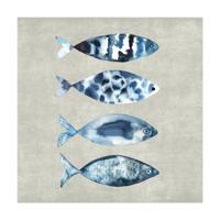 Duni Servetten High Tide Fish 24cm