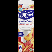 Optimel Drinkyoghurt Limited Edition Peachy Aardbei 0% Vet 1L bij Jumbo