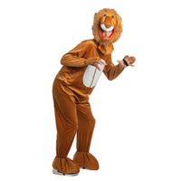 Pluche leeuw kostuum bruin One size  -
