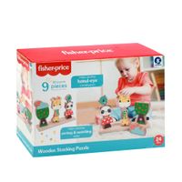 Fisher Price 3D Houten Stapelpuzzel 9 Stukjes