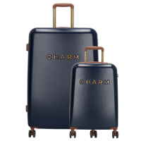 Charm London Capetown Travel Trolley Set-Blue Charm London Capetown Travel Trolley Set-Blue