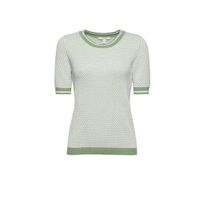 ESPRIT Women Casual gebreide top met biologisch katoen groen - thumbnail