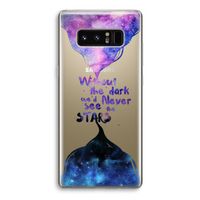 Stars quote: Samsung Galaxy Note 8 Transparant Hoesje