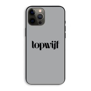 Topwijf Grijs Zwart: iPhone 12 Pro Max Biologisch afbreekbaar hoesje