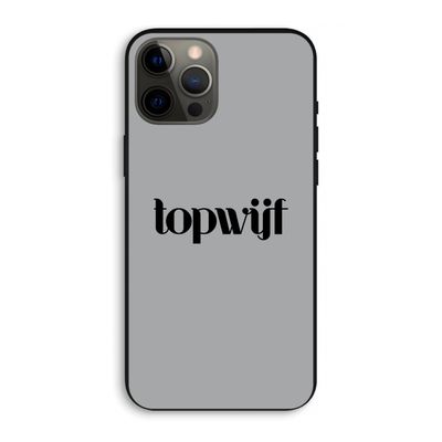 Topwijf Grijs Zwart: iPhone 12 Pro Max Biologisch afbreekbaar hoesje