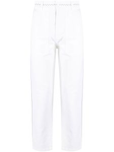 Nick Fouquet pantalon droit à broderies - Blanc