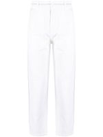 Nick Fouquet pantalon droit à broderies - Blanc