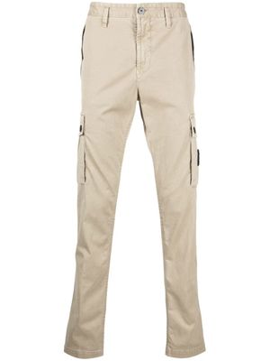 Stone Island pantalon cargo à patch Compass - Tons neutres