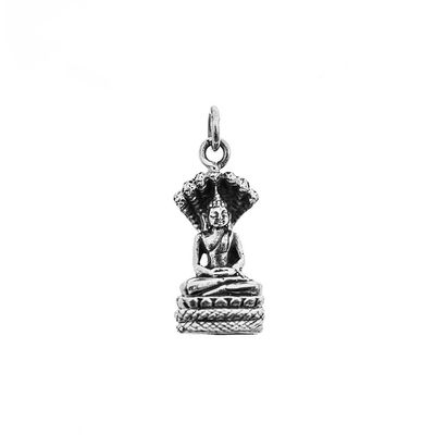 Geboortedag Boeddha hanger/bedel Zaterdag 925 zilver - 2 cm