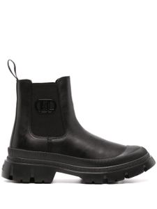 Karl Lagerfeld bottines en cuir - Noir