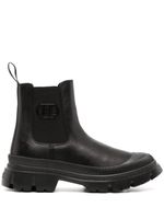 Karl Lagerfeld bottines en cuir - Noir - thumbnail