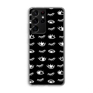Eye pattern #3: Samsung Galaxy S21 Ultra Transparant Hoesje