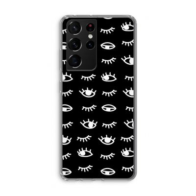 Eye pattern #3: Samsung Galaxy S21 Ultra Transparant Hoesje