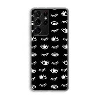Eye pattern #3: Samsung Galaxy S21 Ultra Transparant Hoesje