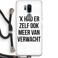 Meer verwacht: LG G7 Thinq Transparant Hoesje met koord