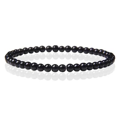 Memphis Natuursteen Armband - 4mm Polished Onyx Agate - 23cm