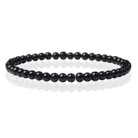 Memphis Natuursteen Armband - 4mm Polished Onyx Agate - 19cm