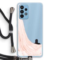 Peach bath: Samsung Galaxy A52 Transparant Hoesje met koord