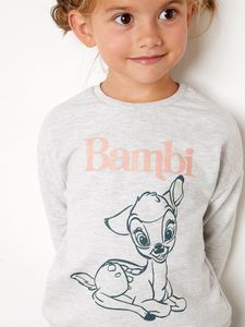 Disney® Bambi meisjessweater gechineerd levendig grijs