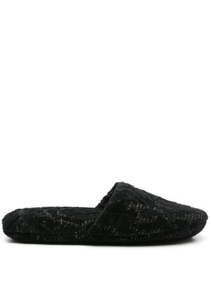 Versace chaussons Barocco - Noir