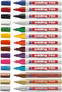 Edding 750 4-750002 Lakmarker Rood 4 mm