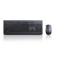 Toetsenbord en draadloze muis Lenovo 4X30H56823 Zwart Qwerty Spaans