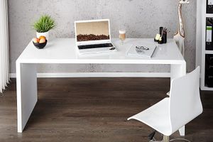 Design bureau FAST TRADE 140cm witte hoogglans bureautafel - 36024