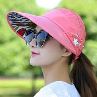 Vrouwen zomer casual uitgaan ultraviolet-proof Koreaanse stijl gevouwen zon blok hoed ademend en licht