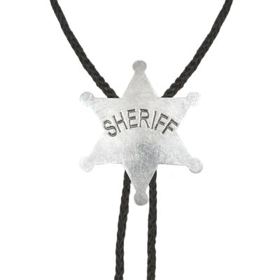 Sheriff ketting - zilveren ster - verkleedaccessoires