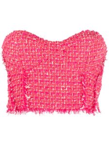 Patrizia Pepe haut bustier à coupe crop - Rose