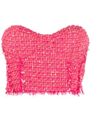Patrizia Pepe haut bustier à coupe crop - Rose