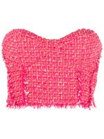 Patrizia Pepe haut bustier à coupe crop - Rose