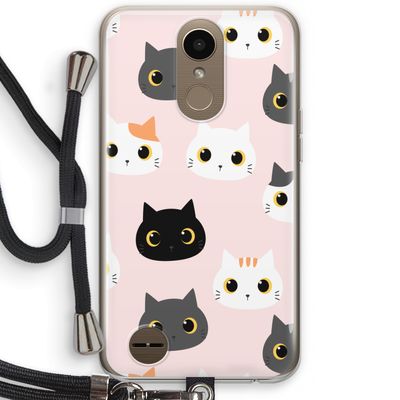 Katten: LG K10 (2017) Transparant Hoesje met koord