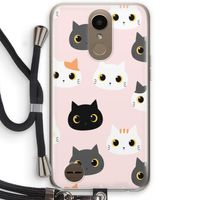 Katten: LG K10 (2017) Transparant Hoesje met koord